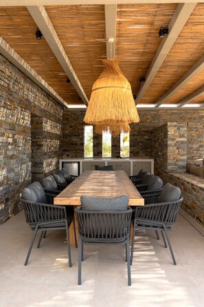 Dining - Luxury Villa Jaspis Paros (Isterni)