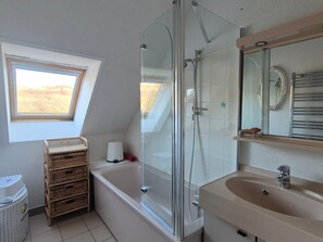 Bathroom - Apartment sea view - 4 guests (Fort-Mahon-Plage)