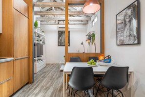 Dining - Attic 3 bedroom, 2 baths in heart of Malasana for extended stays (Madrid)