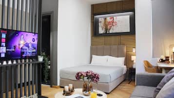 Superior-Studiosuite, Stadtblick | Verdunkelungsvorhänge, kostenloses WLAN, Rollstuhlgeeignet