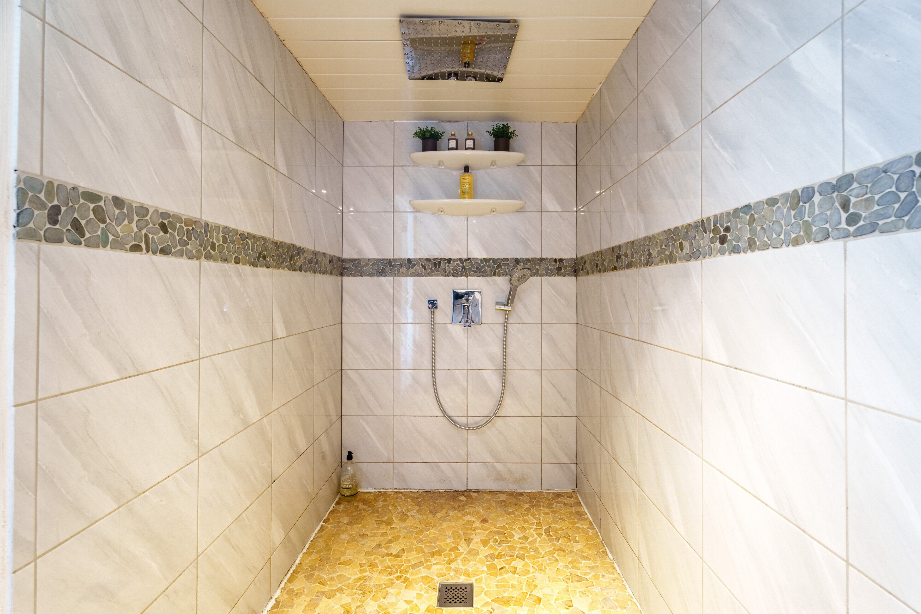 Douche, sèche-cheveux