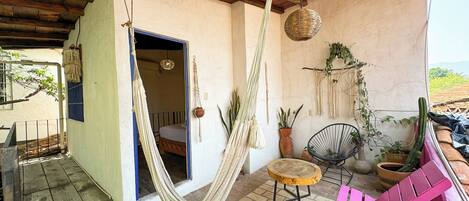 Family Cabin, Patio, Courtyard View | Terrace/patio
