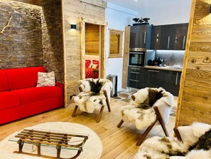 TV - Renovated flat at the foot of the Grands Montets (Chamonix-Mont-Blanc)