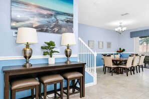 Dining - ChampionsGate 9BR Villa Pool Jacuzzi Oasis Disney (Four Corners)