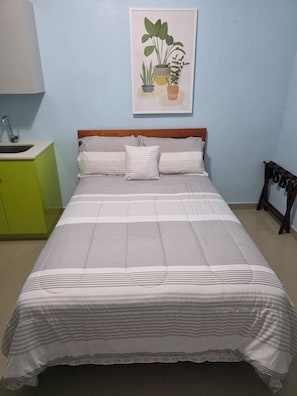 1 chambre, fer et planche à repasser, Wi-Fi, draps fournis