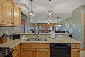 Private kitchen - Uptown Condo - Golf Course Views - Elevator - Family Friendly (Pagosa Springs)