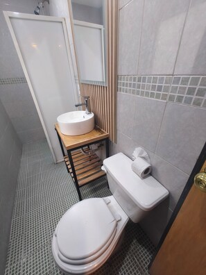 Standard Room | Bathroom | Shower, hair dryer, towels, soap - HOTEL TORREON (Mexico City)
