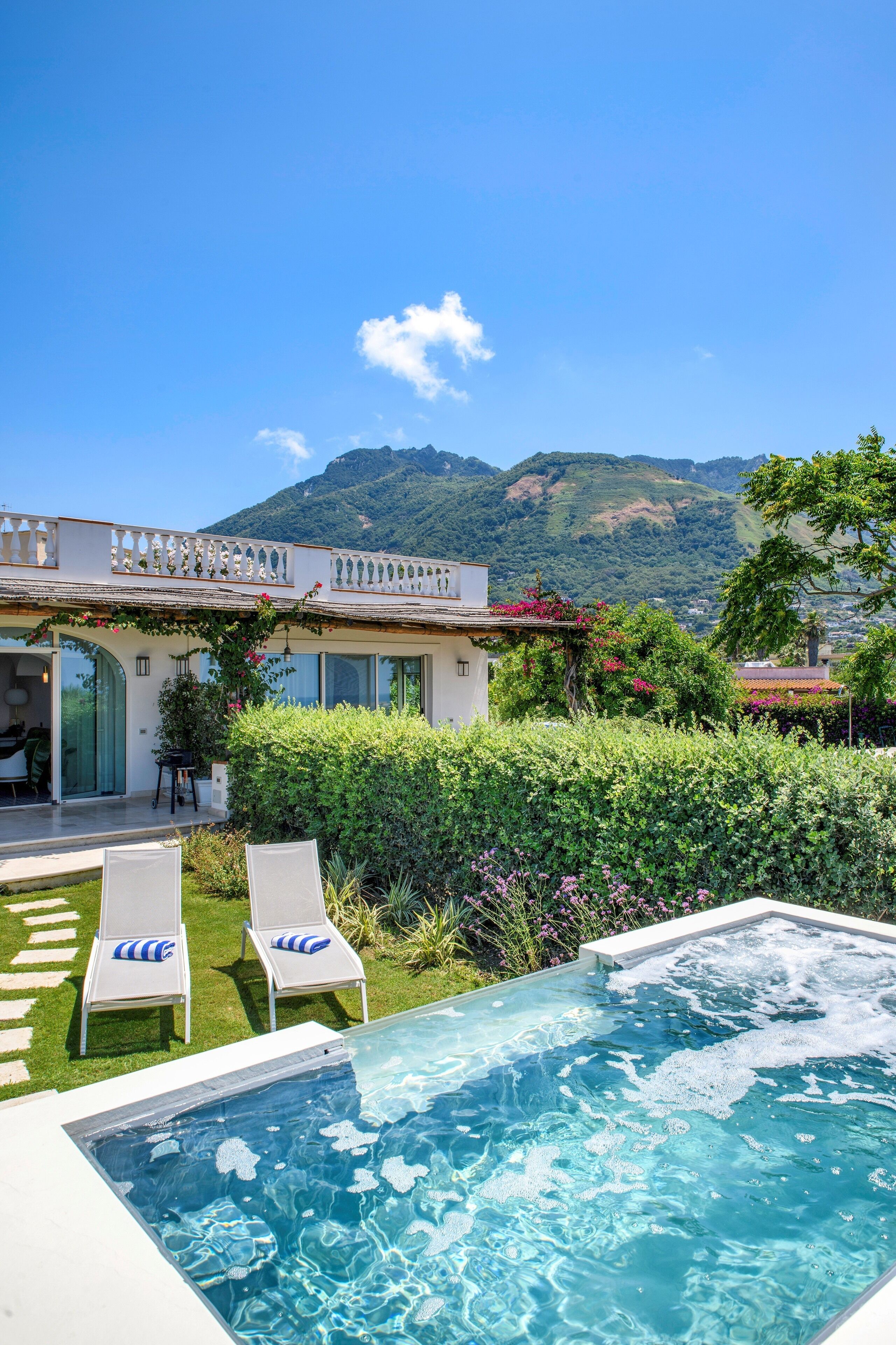 Exclusive Villa, 1 King Bed with Sofa bed, Private Pool, Sea View | Terrace/patio