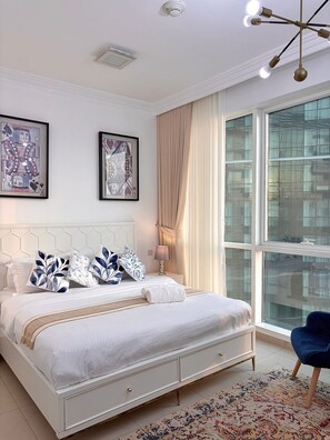 3 bedrooms, iron/ironing board, WiFi, bed sheets - Luxury Beachfront 3BR in Al Bateen Residences - Private Beach & Marina Sea View (Dubai)