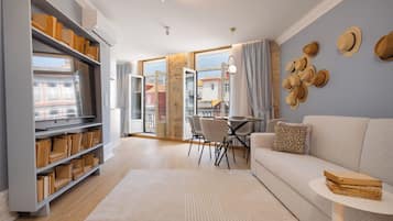 Studio Confort, vue ville | Coin séjour