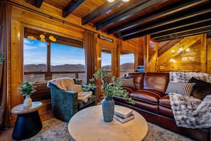 Fireplace - New Mountain Top Listing! Pool, Hot Tub, Arcade! (Sevierville)