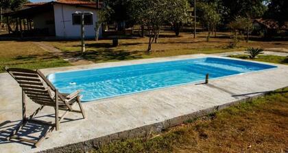 Rustic Farm with Pool Near Curvelo