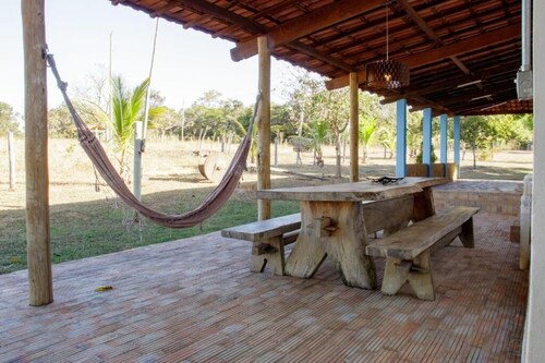 Rustic Farm with Pool Near Curvelo