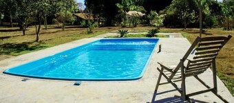 Rustic Farm with Pool Near Curvelo