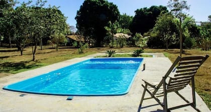 Rustic Farm with Pool Near Curvelo