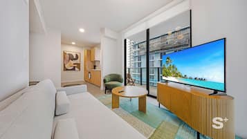 Condo, Balcony, City View | Living area