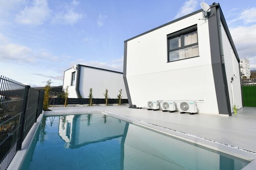 Luxury villa with an indoor pool in a tourist destination