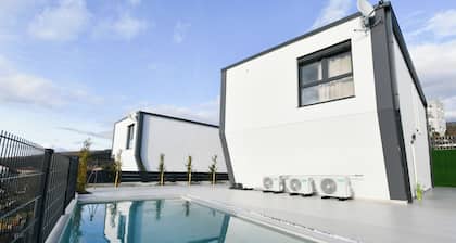 Luxury villa with an indoor pool in a tourist destination