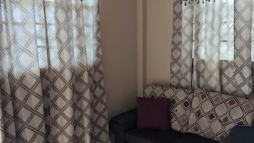 Comfort-huoneisto, 1 makuuhuone, valtamerinäköala | Oleskelualue