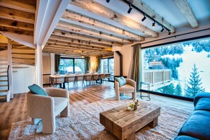 Living area - Chalet La Perle, Pied des Pistes - Jacuzzi (La Plagne Tarentaise)