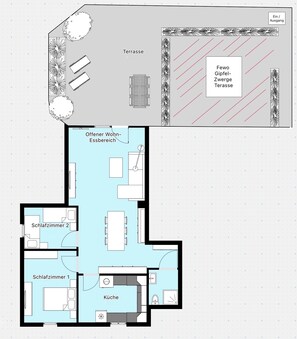 Floor plan - Bavarian Pre-Alps -Wiesenglück- Retreat-Between Allgäu and the Alps (Prem)