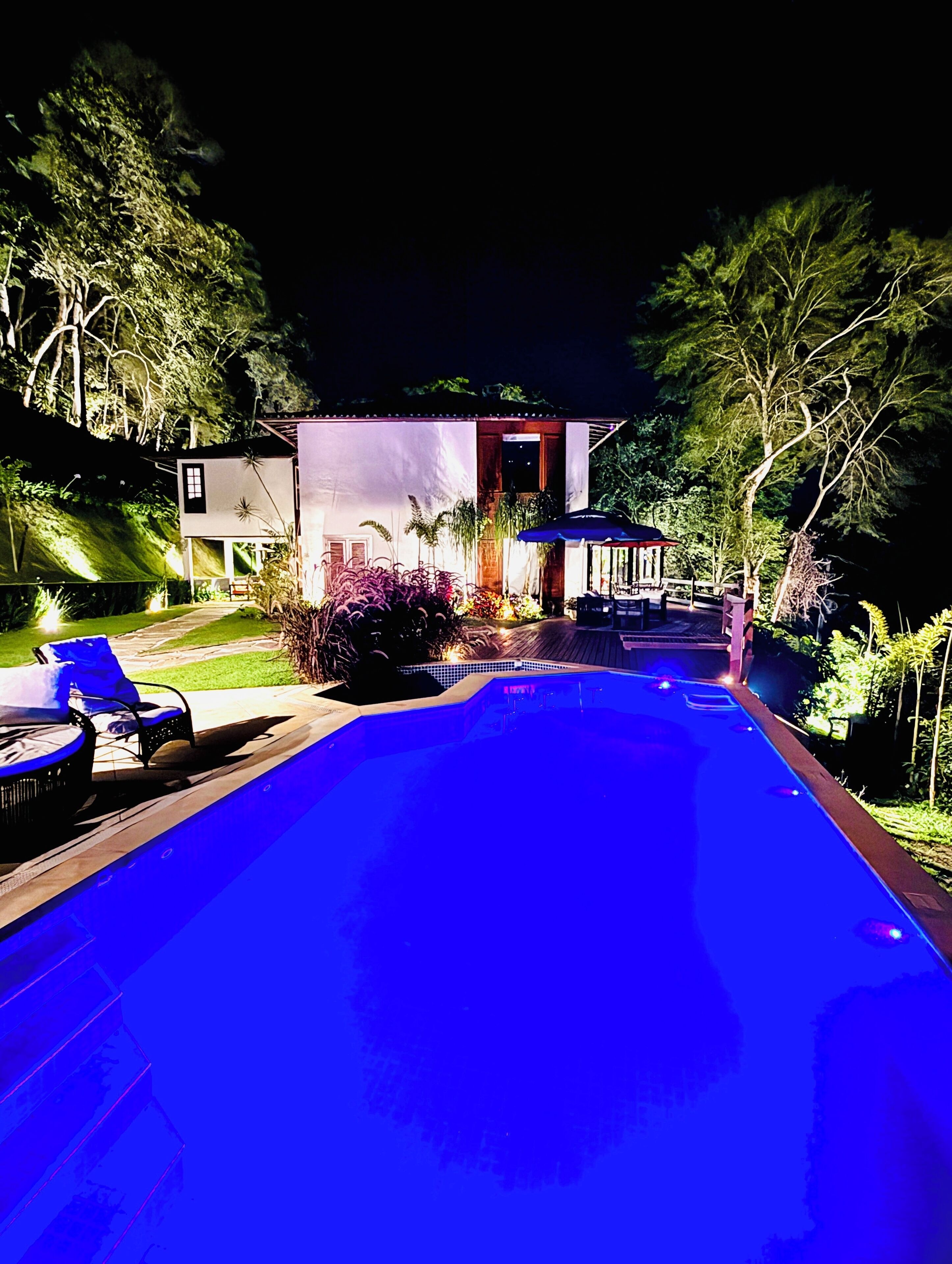 Piscine extérieure, piscine chauffée