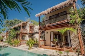 Egyptian cotton sheets, premium bedding, pillowtop beds, minibar - Villas Ahal  (Tulum)