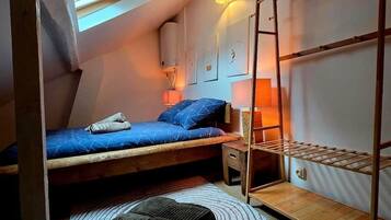 Desk, iron/ironing board, free WiFi, bed sheets