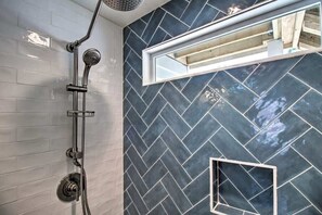 Shower, hair dryer