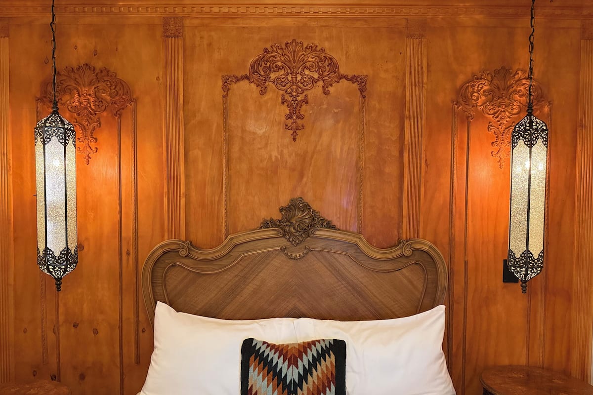 Honeymoon Room, Patio, Courtyard View | Desk, laptop workspace, blackout drapes, iron/ironing board