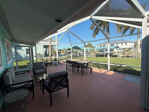 Unclassified image, 3 of 18, button - Waterfront + 2Bed + No Bridge Gulf Access + Dock + Beaches + Pool coming soon! (Englewood)