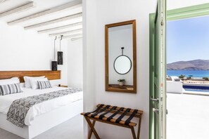 1 bedroom, free WiFi, bed sheets - Suite with Private Pool and sea view (Mykonos)