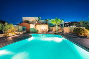 Pool - Daphne - Two Bedroom Villa, private pool, sea view (Agia Paraskevi)