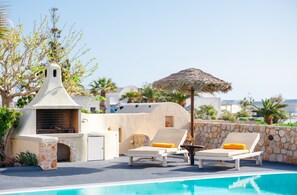 Pool - Daphne - Two Bedroom Villa, private pool, sea view (Agia Paraskevi)