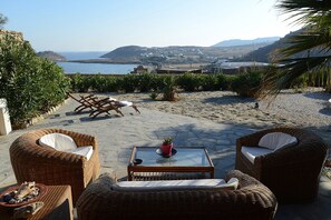 Terrace/patio - Luxury apartment Fokos/lounge area, sea view (Kalafatis)