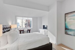 1 bedroom, iron/ironing board, bed sheets