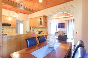 Dining - Villa Alkinoos: Secluded, private pool, WiFi, A/C (Paxi)