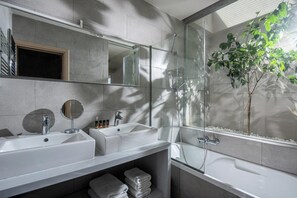 Shower, hair dryer, towels - Omega House in Crete (Ligaria)