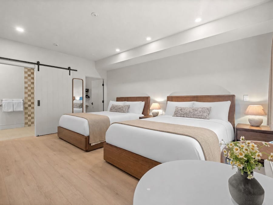Exclusive Studio, 2 Queen Beds, Non Smoking, Pets Allowed | Premium bedding, memory foam beds, in-room safe, blackout drapes