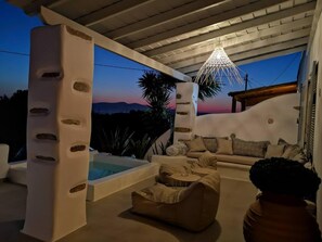 Terrace/patio - Naxos Kastraki Boutique House With M.Vigla Seaview (Kastraki)