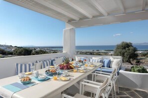 Outdoor dining - Villa Agali Naxos Glyfada Kastraki (Naxos)