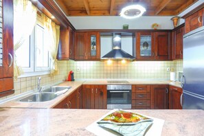 Fridge, microwave, oven, coffee/tea maker - Villa ChrisDina in Nymfes (Nymfes)