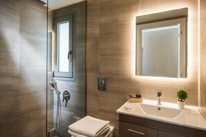 Hair dryer, towels - Knossos Palace by Luxury Living Apartments (Gournes)