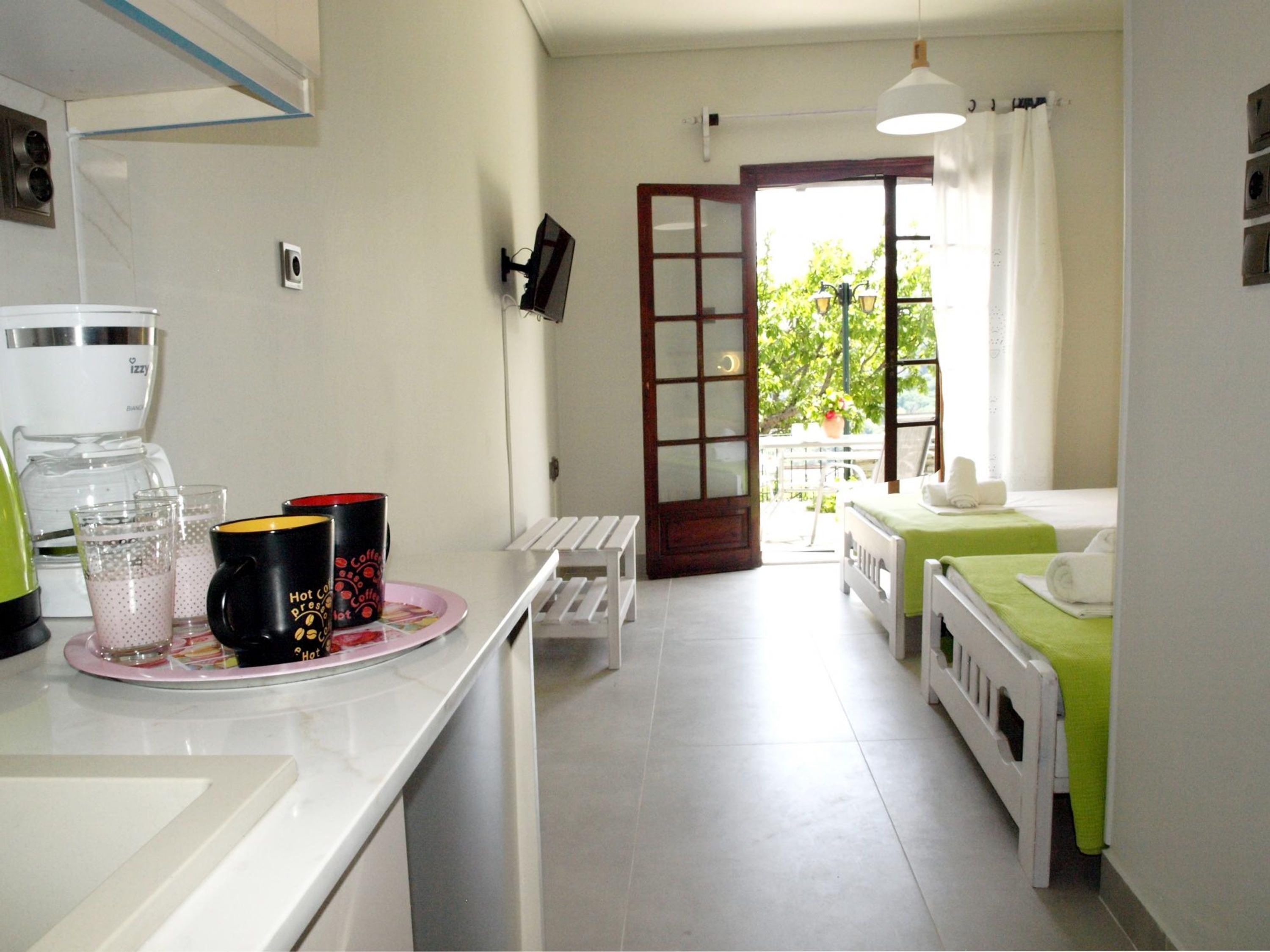 1 bedroom, iron/ironing board, travel crib, WiFi (free)
