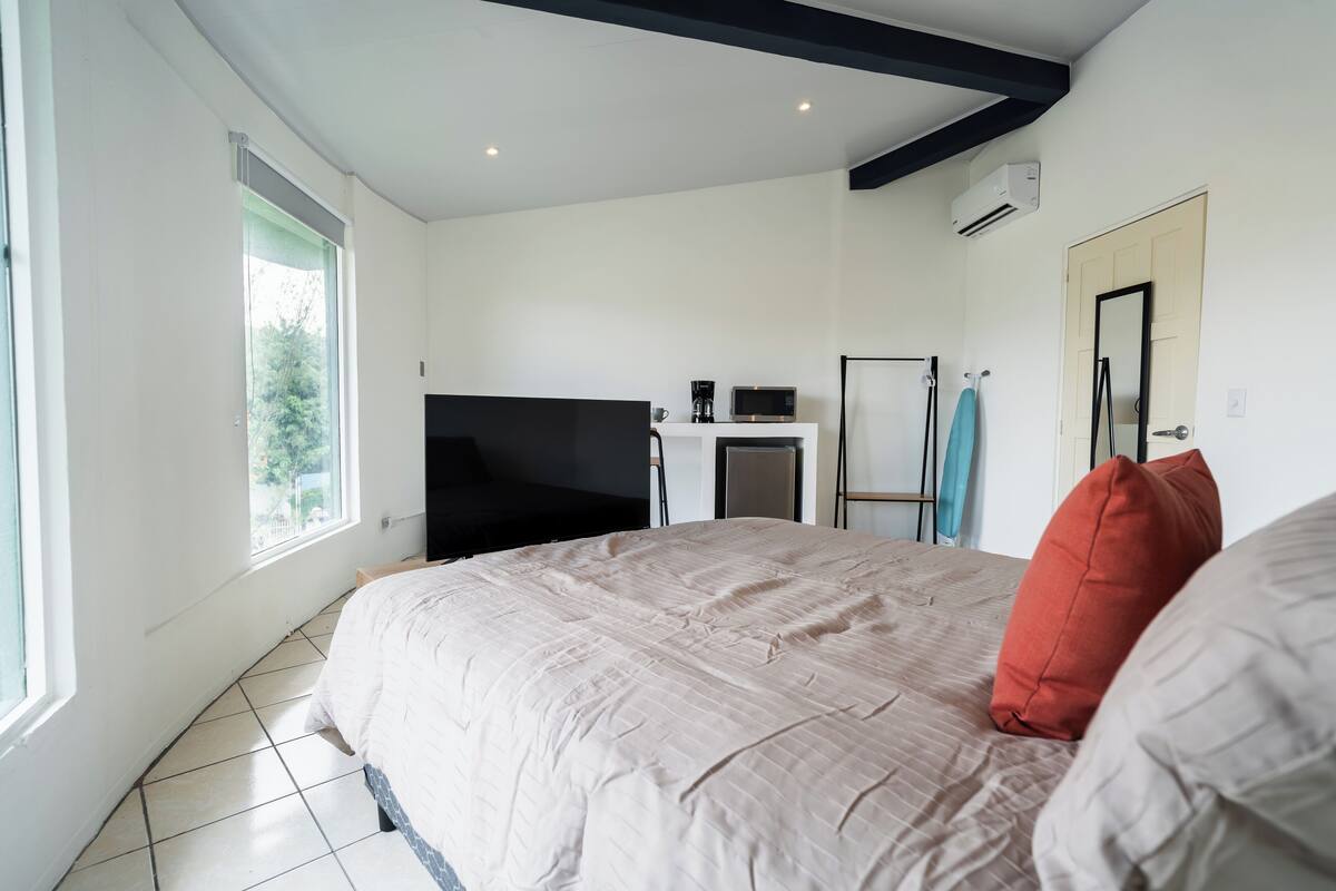 コンフォート スタジオスイート シティビュー | デスク、ノートパソコン用作業スペース、遮光カーテン、アイロン / アイロン台