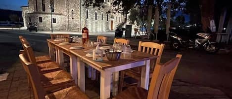 Opções para refeição ao ar livre