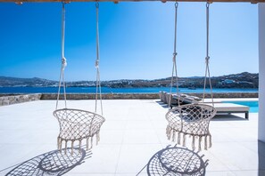 Terrace/patio - Myko villa 3bed private pool (Ornos)