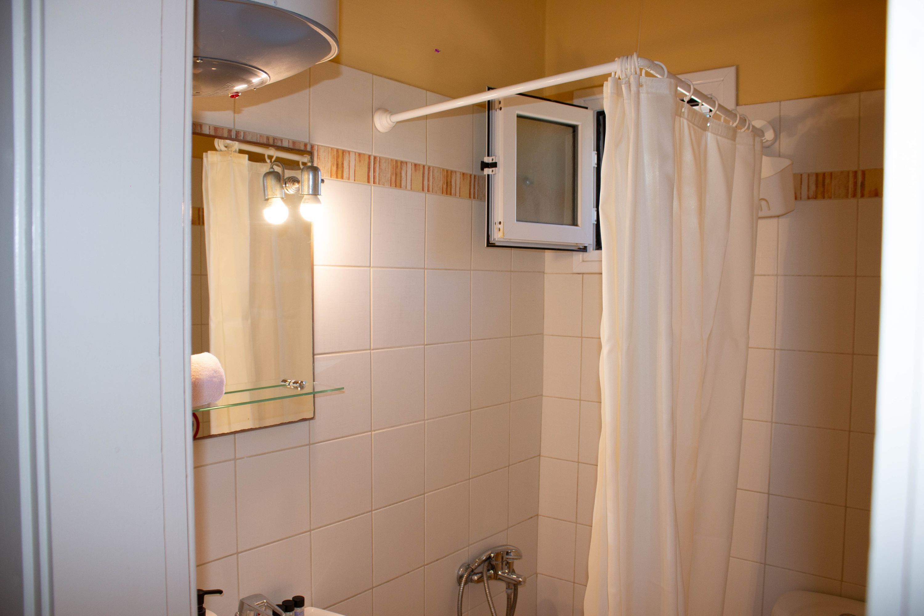 Hair dryer, towels