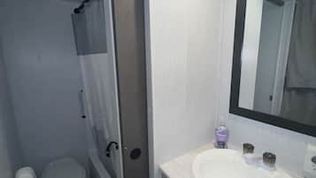 Serviettes fournies, papier toilette