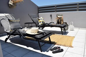 Terrace/patio - Stamatina's Luxury Penthouse in Pastida Rhodes (Pastida)